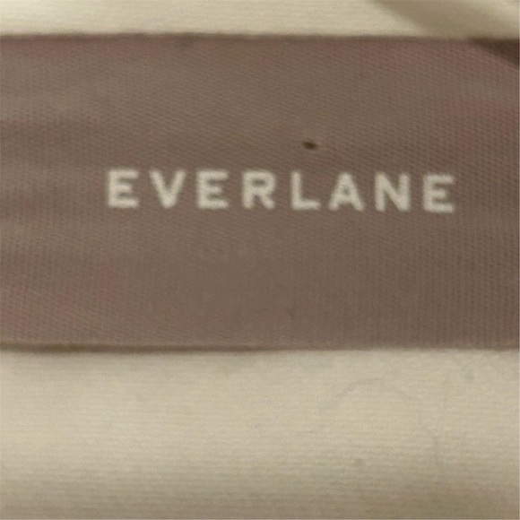 Everlane Women's Denim Jacket Medium off-white Button-Up Casual Short Fall - Picture 10 of 12